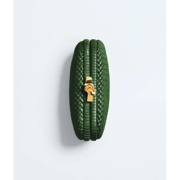 Khaite Women's Soft Knot in Basil - Green Clutch Bags - The Lotus Tote Bag - Shop at Coveti