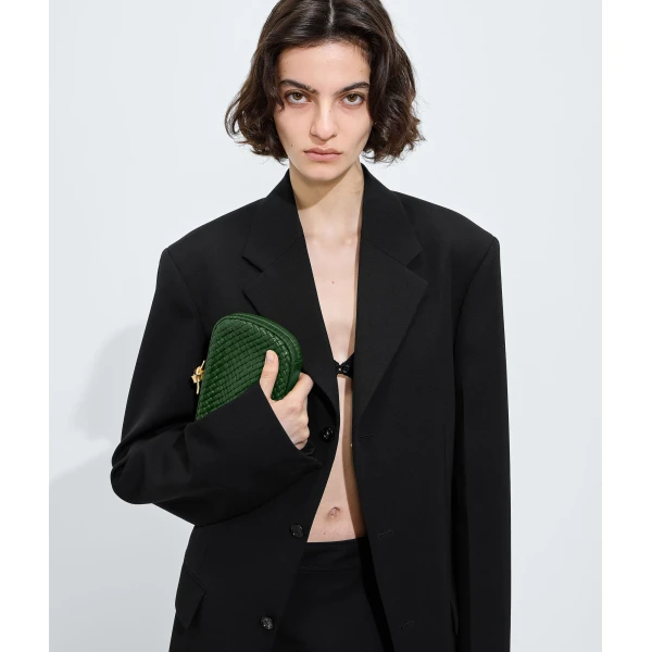 Khaite Women's Soft Knot in Basil - Green Clutch Bags - The Lotus Tote Bag - Shop at Coveti