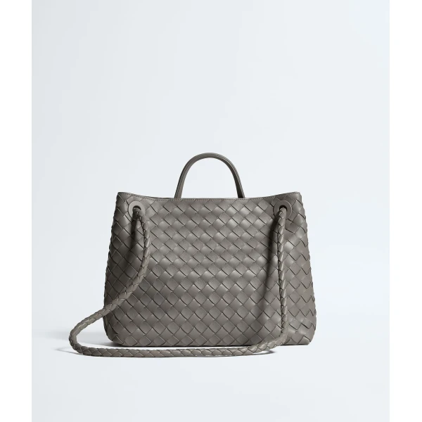 Khaite Women's Andiamo in Basalt - Grey Totes & Top-Handle Bags - The Lotus Tote Bag - Shop at Coveti