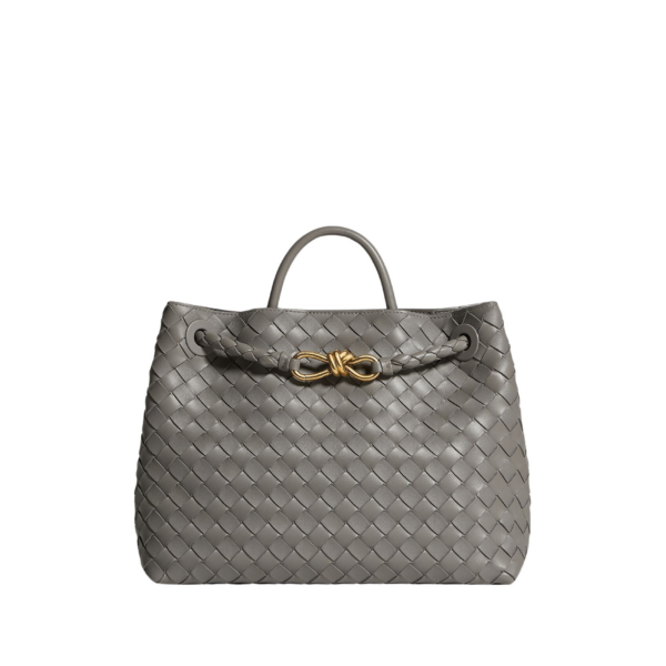Khaite Women's Andiamo in Basalt - Grey Totes & Top-Handle Bags - The Lotus Tote Bag - Shop at Coveti