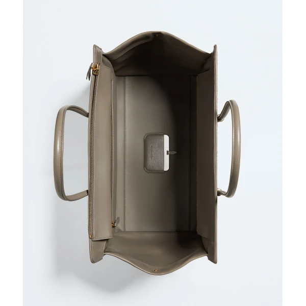 Khaite Women's Large Barbara Tote in Gray clay - Grey Totes & Top-Handle Bags - The Lotus Tote Bag - Shop at Coveti