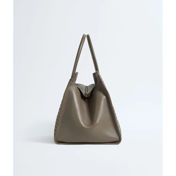 Khaite Women's Large Barbara Tote in Gray clay - Grey Totes & Top-Handle Bags - The Lotus Tote Bag - Shop at Coveti