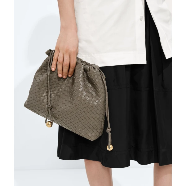 Khaite Women's Large Dustbag in Grey clay - Grey Totes & Top-Handle Bags - The Lotus Tote Bag - Shop at Coveti
