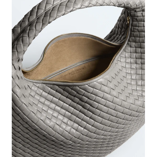 Khaite Women's Maxi Veneta in Basalt - Grey Shoulder & Crossbody Bags - The Lotus Tote Bag - Shop at Coveti