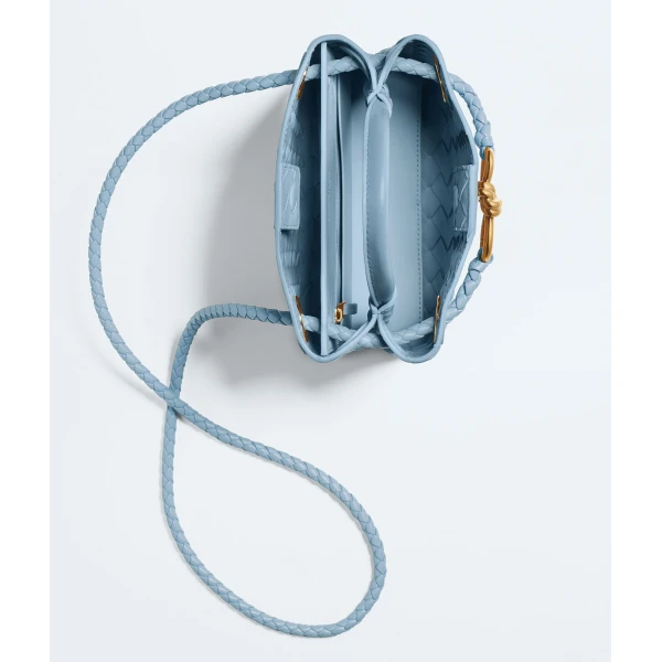 Khaite Women's Mini Andiamo in Mineral - Grey Mini Bags - The Lotus Tote Bag - Shop at Coveti