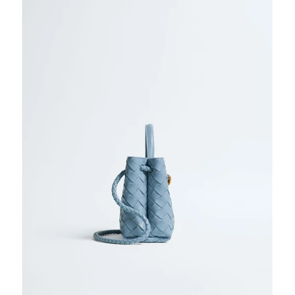 Khaite Women's Mini Andiamo in Mineral - Grey Mini Bags - The Lotus Tote Bag - Shop at Coveti