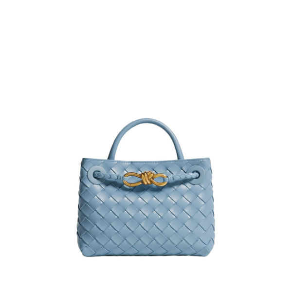 Khaite Women's Mini Andiamo in Mineral - Grey Mini Bags - The Lotus Tote Bag - Shop at Coveti