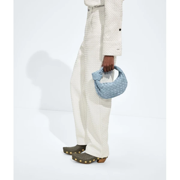 Khaite Women's Mini Jodie in Mineral - Grey Mini Bags - The Lotus Tote Bag - Shop at Coveti