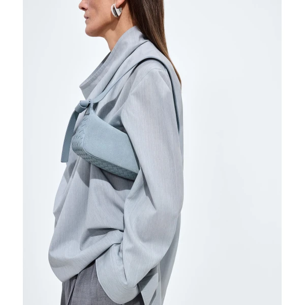 Khaite Women's Nodo Shoulder Bag in Mineral - Grey Shoulder & Crossbody Bags - The Lotus Tote Bag - Shop at Coveti
