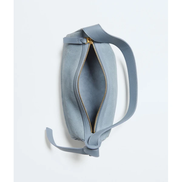 Khaite Women's Nodo Shoulder Bag in Mineral - Grey Shoulder & Crossbody Bags - The Lotus Tote Bag - Shop at Coveti