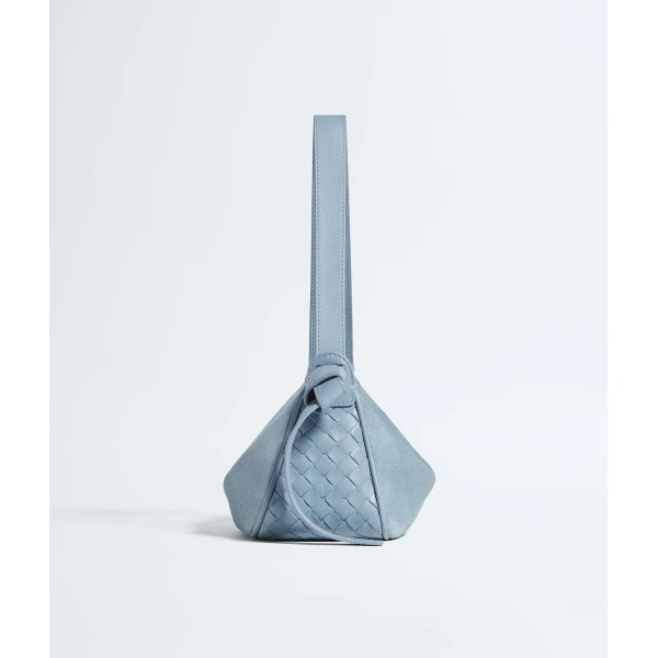 Khaite Women's Nodo Shoulder Bag in Mineral - Grey Shoulder & Crossbody Bags - The Lotus Tote Bag - Shop at Coveti