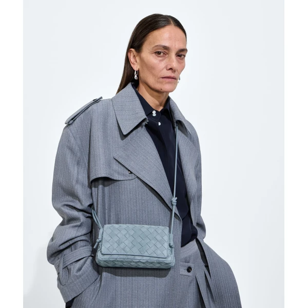 Khaite Women's Notturno in Mineral - Grey Shoulder & Crossbody Bags - The Lotus Tote Bag - Shop at Coveti