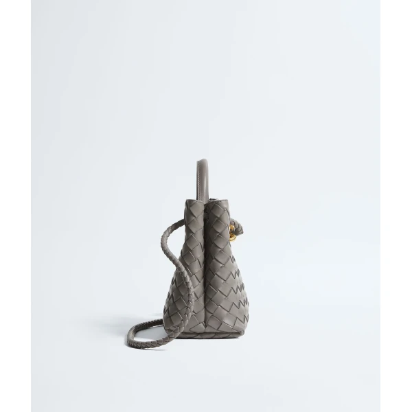 Khaite Women's Small Andiamo in Basalt - Grey Totes & Top-Handle Bags - The Lotus Tote Bag - Shop at Coveti