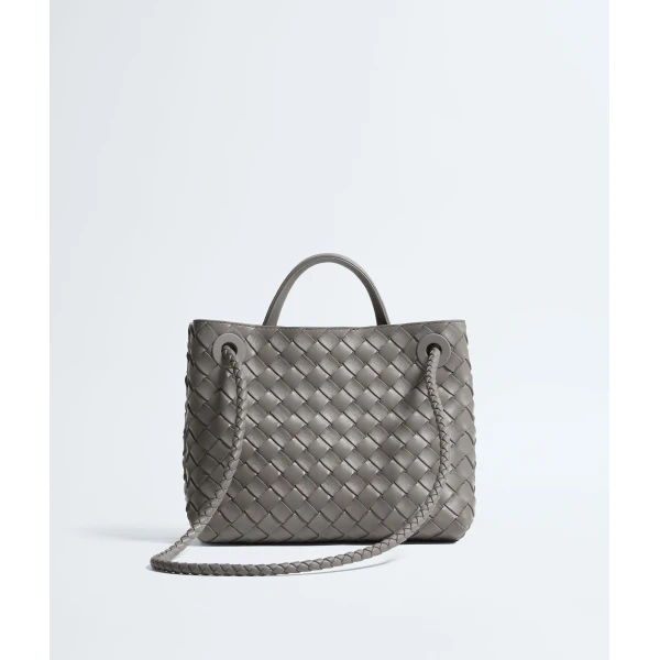 Khaite Women's Small Andiamo in Basalt - Grey Totes & Top-Handle Bags - The Lotus Tote Bag - Shop at Coveti
