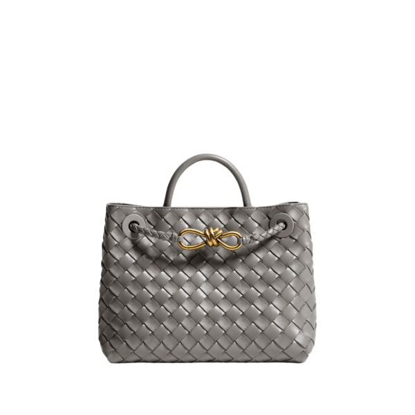 Khaite Women's Small Andiamo in Basalt - Grey Totes & Top-Handle Bags - The Lotus Tote Bag - Shop at Coveti