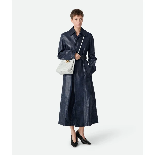 Khaite Women's Small Andiamo in Hoarfrost - Grey Totes & Top-Handle Bags - The Lotus Tote Bag - Shop at Coveti