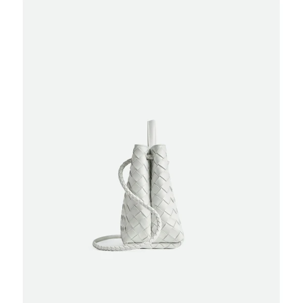 Khaite Women's Small Andiamo in Hoarfrost - Grey Totes & Top-Handle Bags - The Lotus Tote Bag - Shop at Coveti