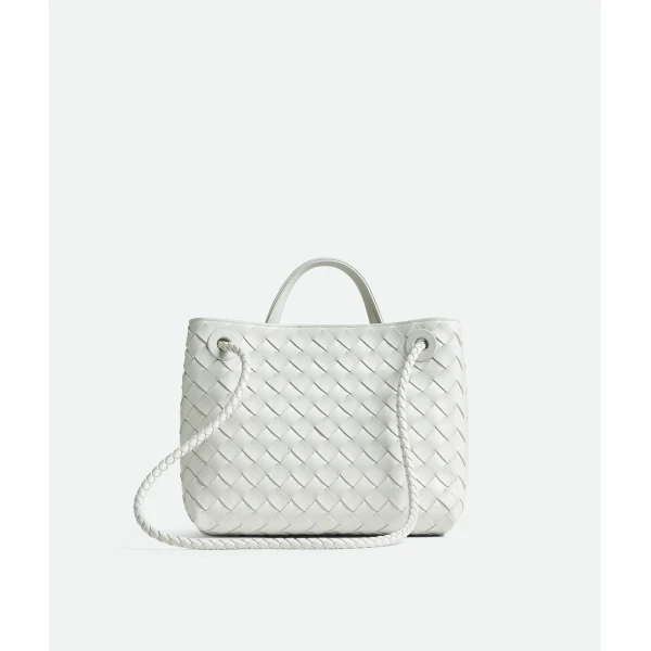 Khaite Women's Small Andiamo in Hoarfrost - Grey Totes & Top-Handle Bags - The Lotus Tote Bag - Shop at Coveti