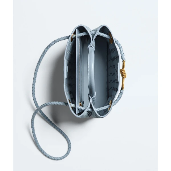 Khaite Women's Small Andiamo in Mineral - Grey Totes & Top-Handle Bags - The Lotus Tote Bag - Shop at Coveti
