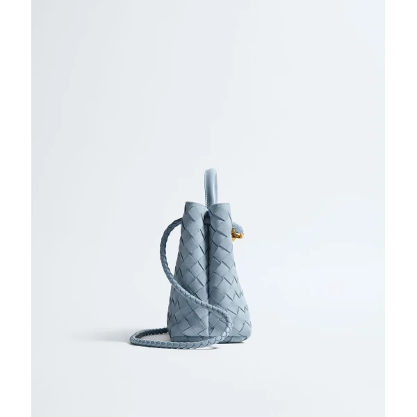 Khaite Women's Small Andiamo in Mineral - Grey Totes & Top-Handle Bags - The Lotus Tote Bag - Shop at Coveti