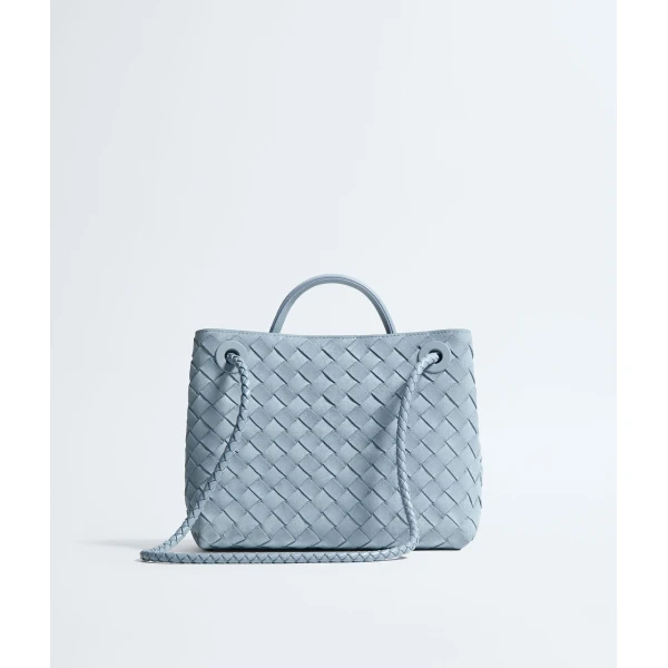 Khaite Women's Small Andiamo in Mineral - Grey Totes & Top-Handle Bags - The Lotus Tote Bag - Shop at Coveti