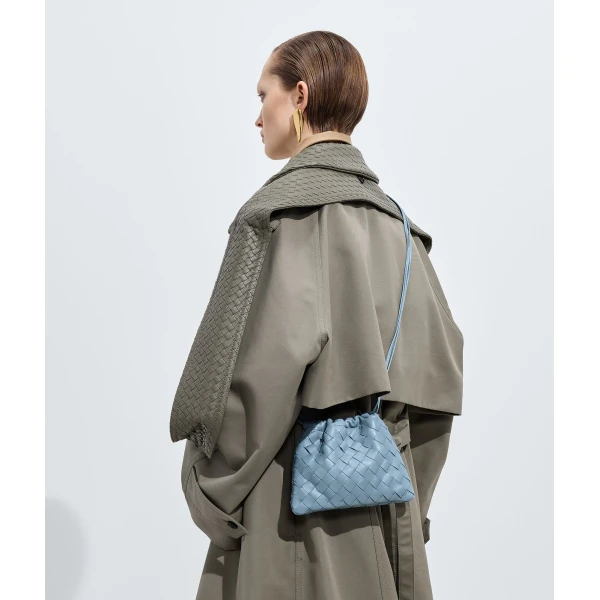 Khaite Women's Small Dustbag in Mineral - Grey Shoulder & Crossbody Bags - The Lotus Tote Bag - Shop at Coveti