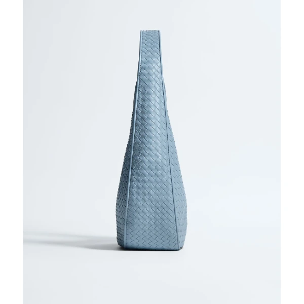 Khaite Women's Small Ovetto in Mineral - Grey Shoulder & Crossbody Bags - The Lotus Tote Bag - Shop at Coveti