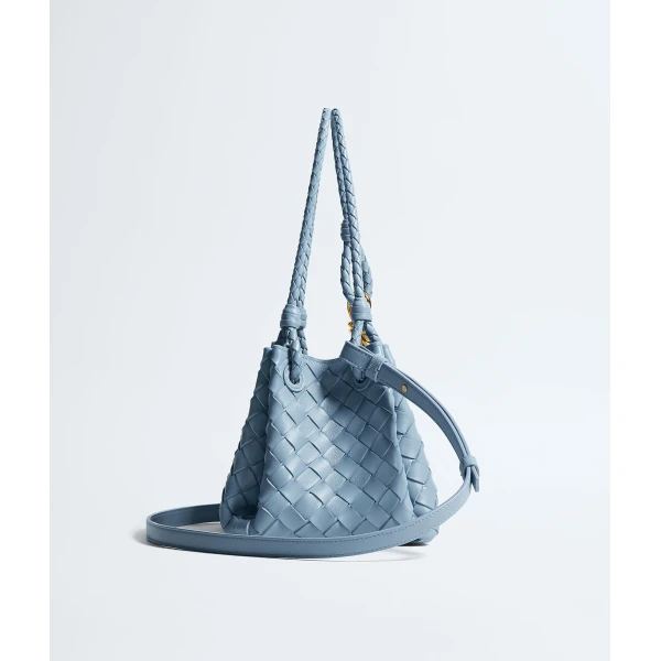 Khaite Women's Small Parachute in Mineral - Grey Shoulder & Crossbody Bags - The Lotus Tote Bag - Shop at Coveti