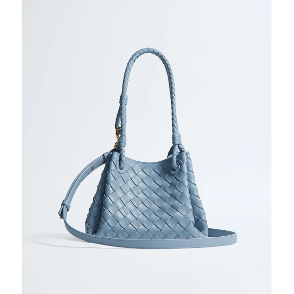 Khaite Women's Small Parachute in Mineral - Grey Shoulder & Crossbody Bags - The Lotus Tote Bag - Shop at Coveti