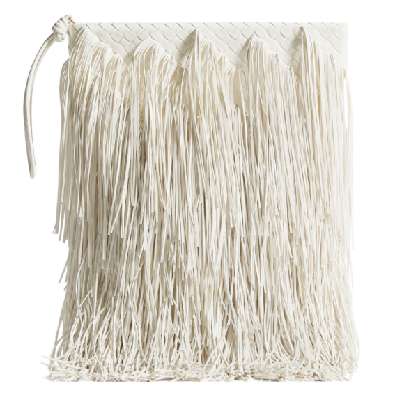 Khaite Women's Giornale Pouch in Alabaster - Ivory Clutch Bags - The Lotus Tote Bag - Shop at Coveti