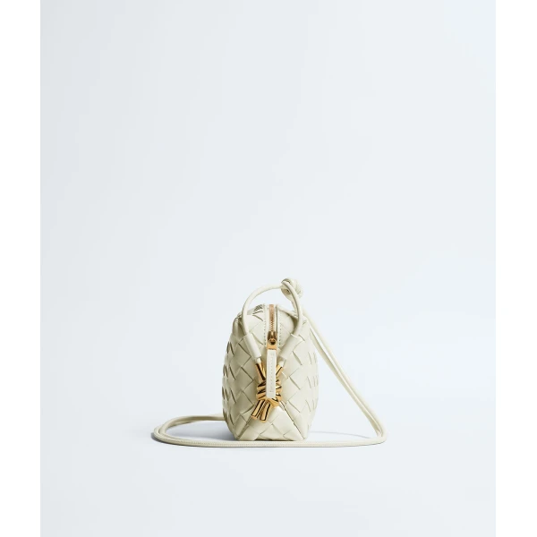 Khaite Women's Mini Loop Metal Knots in Bone - Ivory Mini Bags - The Lotus Tote Bag - Shop at Coveti