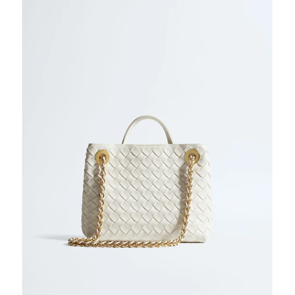 Khaite Women's Small Andiamo Chain in Alabaster - Ivory Shoulder & Crossbody Bags - The Lotus Tote Bag - Shop at Coveti