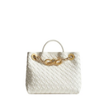 Khaite Women's Small Andiamo Chain in Alabaster - Ivory Shoulder & Crossbody Bags - The Lotus Tote Bag - Shop at Coveti
