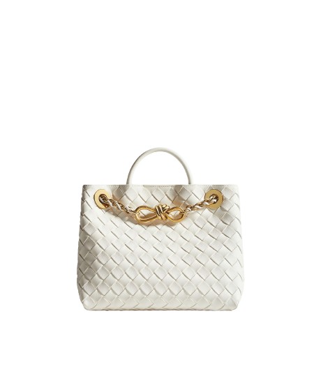 Khaite Women's Small Andiamo Chain in Alabaster - Ivory Shoulder & Crossbody Bags - The Lotus Tote Bag - Shop at Coveti