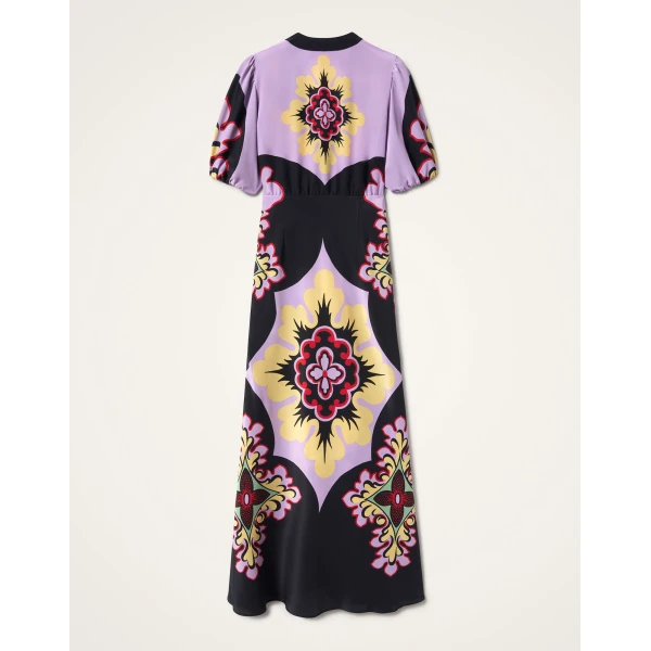 La DoubleJ Angelica Dress Corsage Placée Ivory in Envers Satin - Dresses - Milanese Maximalist Fashion at Coveti