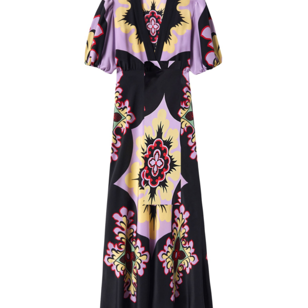 La DoubleJ Angelica Dress Corsage Placée Ivory in Envers Satin - Dresses - Milanese Maximalist Fashion at Coveti