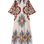 La DoubleJ Artemis Dress Palazzo Placée Chocolate in Cotton Poplin - Dresses - Milanese Maximalist Fashion at Coveti