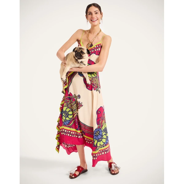 La DoubleJ Aura Dress Solid Ecru in Cotton Plumetis Lace - Dresses - Milanese Maximalist Fashion at Coveti