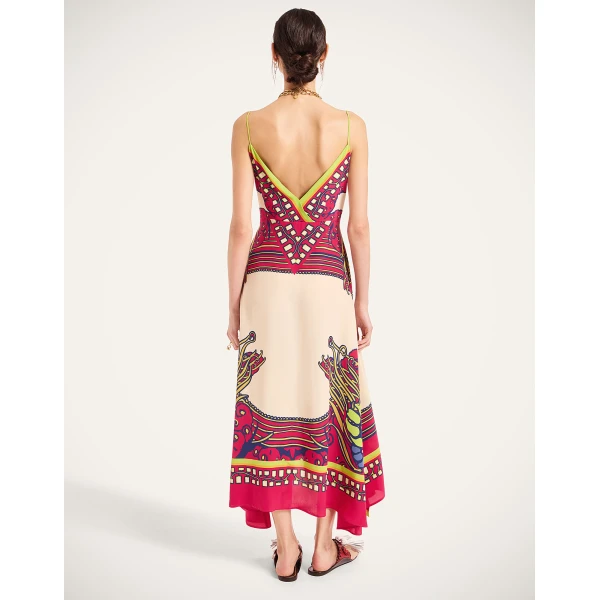 La DoubleJ Aura Dress Solid Ecru in Cotton Plumetis Lace - Dresses - Milanese Maximalist Fashion at Coveti