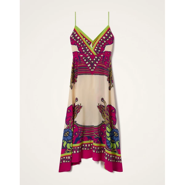 La DoubleJ Aura Dress Solid Ecru in Cotton Plumetis Lace - Dresses - Milanese Maximalist Fashion at Coveti