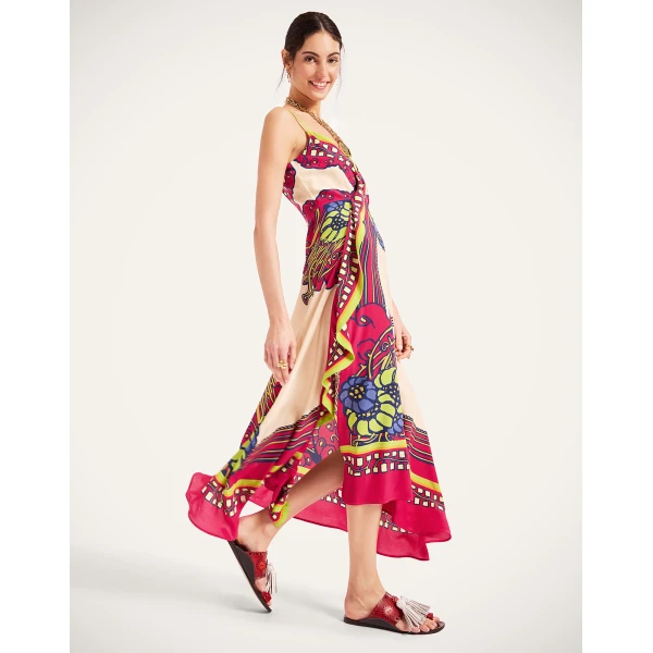 La DoubleJ Aura Dress Solid Ecru in Cotton Plumetis Lace - Dresses - Milanese Maximalist Fashion at Coveti