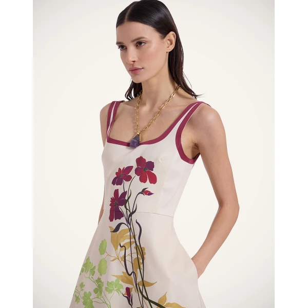 La DoubleJ Buy Me A Martini Dress Eclipse Placée Yellow in Envers Satin - Dresses - Milanese Maximalist Fashion at Coveti
