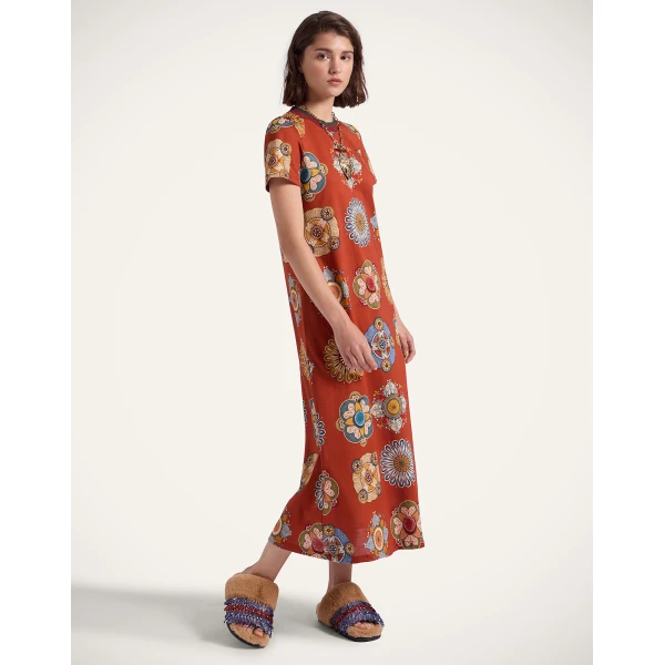 La DoubleJ Buy Me A Martini Dress Plaza Placée Ivory in Envers Satin - Dresses - Milanese Maximalist Fashion at Coveti