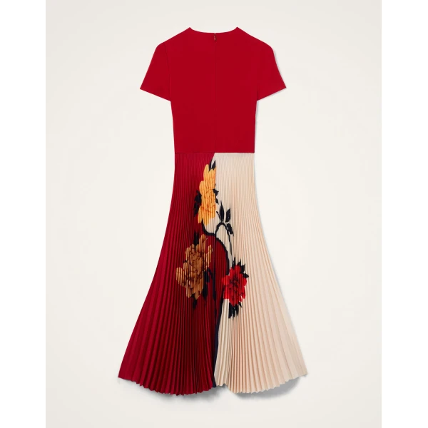 La DoubleJ Buy Me A Martini Dress Regalia Placée Red in Envers Satin - Dresses - Milanese Maximalist Fashion at Coveti