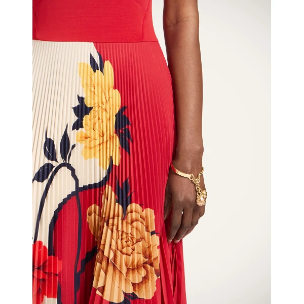 La DoubleJ Buy Me A Martini Dress Regalia Placée Red in Envers Satin - Dresses - Milanese Maximalist Fashion at Coveti