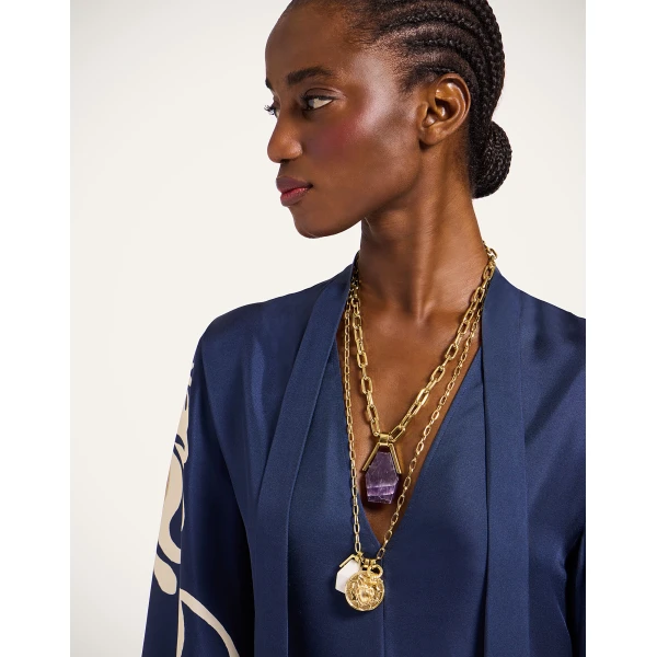 La DoubleJ Buy Me A Martini Dress Sanctuary Placée Gold in Envers Satin - Dresses - Milanese Maximalist Fashion at Coveti