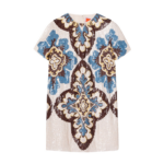 La DoubleJ Chemise Swing Dress Jive Macro White in Silk Twill - Dresses - Milanese Maximalist Fashion at Coveti