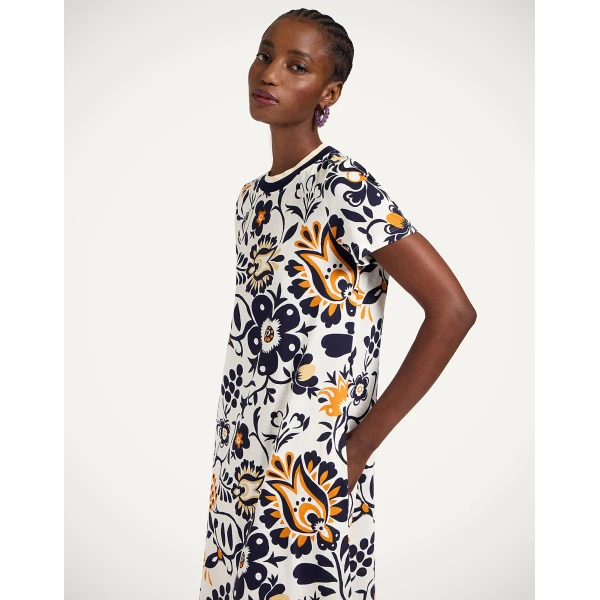 La DoubleJ Chemise Swing Dress Sanctuary Brown in Silk Twill - Dresses - Milanese Maximalist Fashion at Coveti