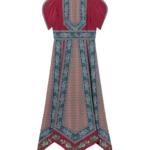 La DoubleJ Cherie Scarf Dress Regalia Placée Red in Crepe De Chine - Dresses - Milanese Maximalist Fashion at Coveti