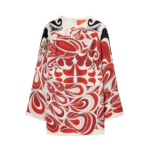 La DoubleJ Chevron Sundress Multicolor Geen & Pink in Cotton Knit Chevron - Dresses - Milanese Maximalist Fashion at Coveti